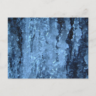 Blue icicles postcard
