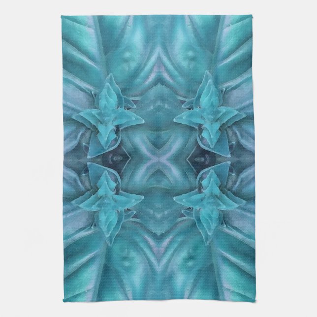 Blue Icing Abstract Kitchen Towel (Vertical)