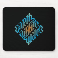 Blue Illuminati Elements Symbol