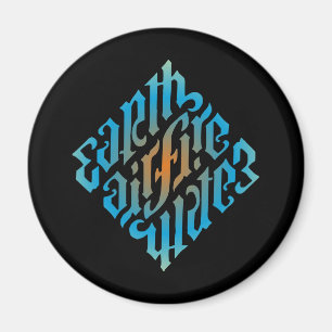 Blue Illuminati Symbol Magnet