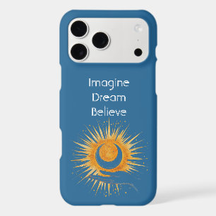 Blue Imagine Dream Believe Gold Orange Sun Hand