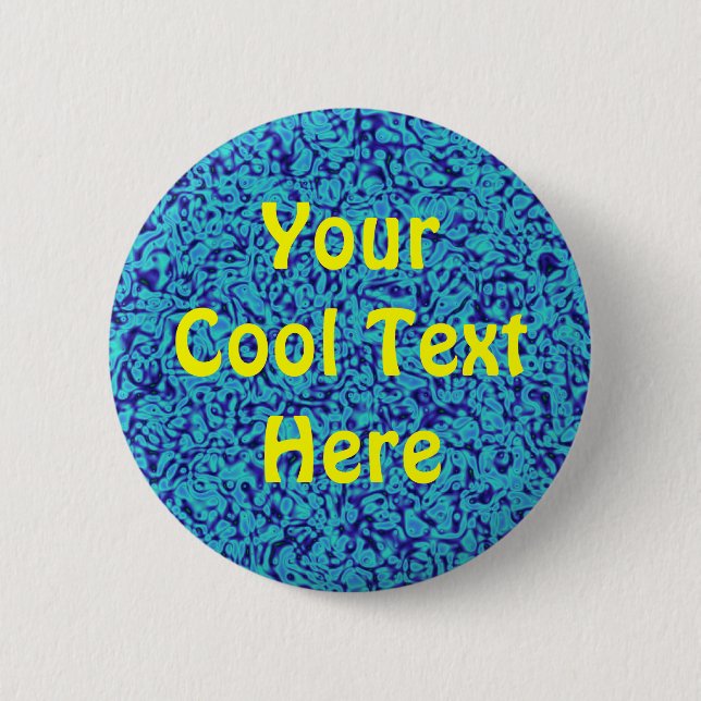 "Blue Impressionism" Template 2 Inch Round Button (Front)