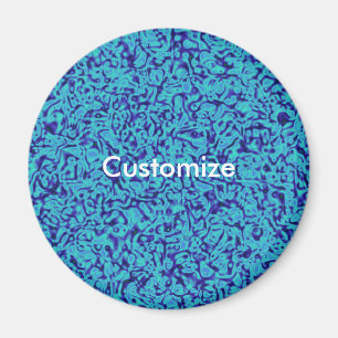 Blue Impressionism - Template Magnet