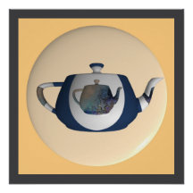 Blue Impressionist  Double Teapot 
