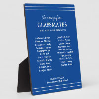 Blue In Memory Of Classmates Class Reunion