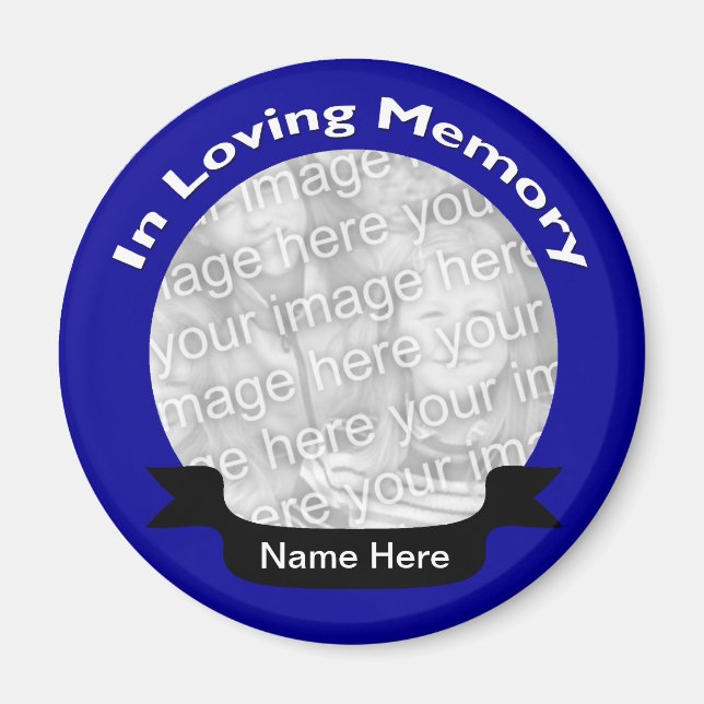Blue In Memory Of Magnet (Front)