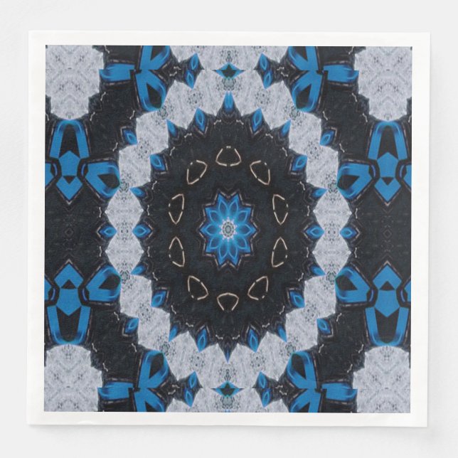 Blue in the morning and night napkin (Front)