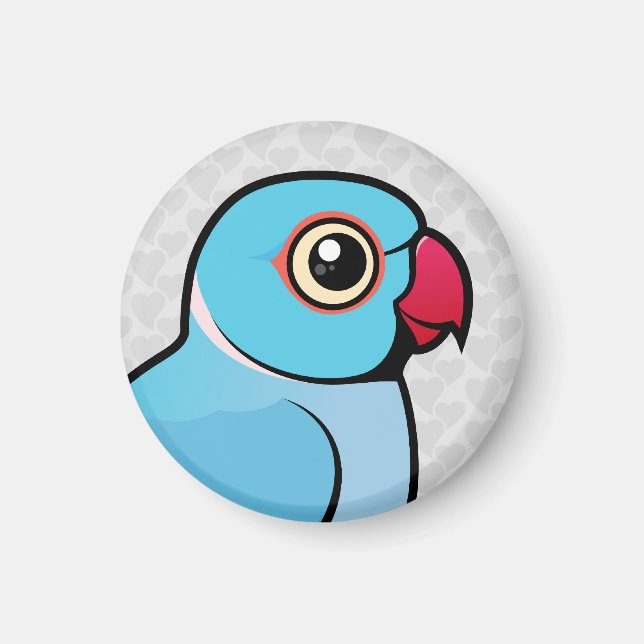 Blue Indian Ringneck Magnet (Front)