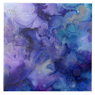 Blue ink shades tile