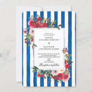 Blue Iolite Wedding Invitation