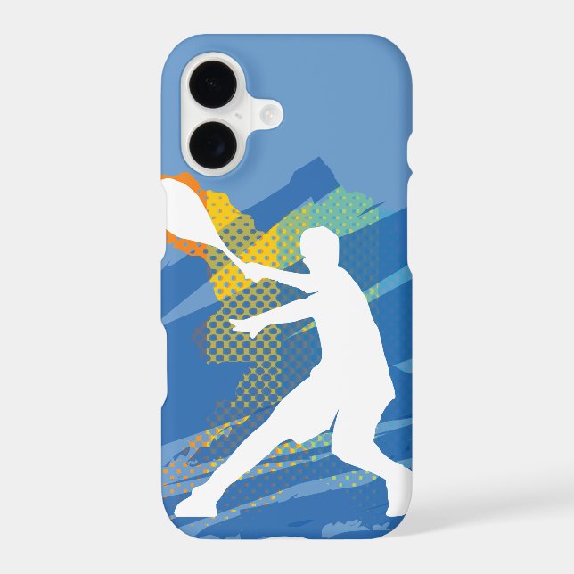 Blue iphone case for tennis fans only (Back)