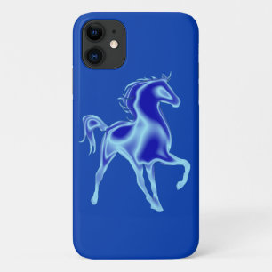 Blue iPhone Case with Horse