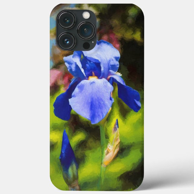 Blue Iris Case-Mate iPhone Case (Back)