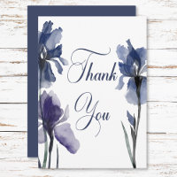 Blue Iris Flowers Modern Wedding