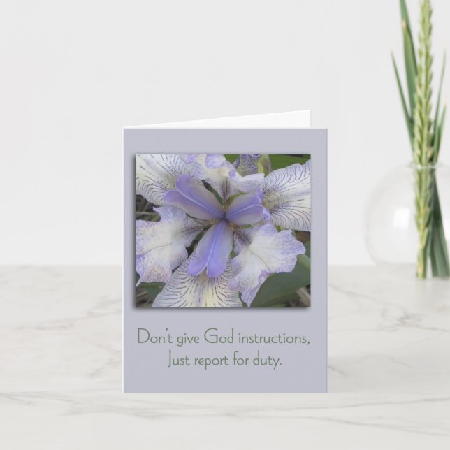 Blue Iris Inspiration Card (Front)