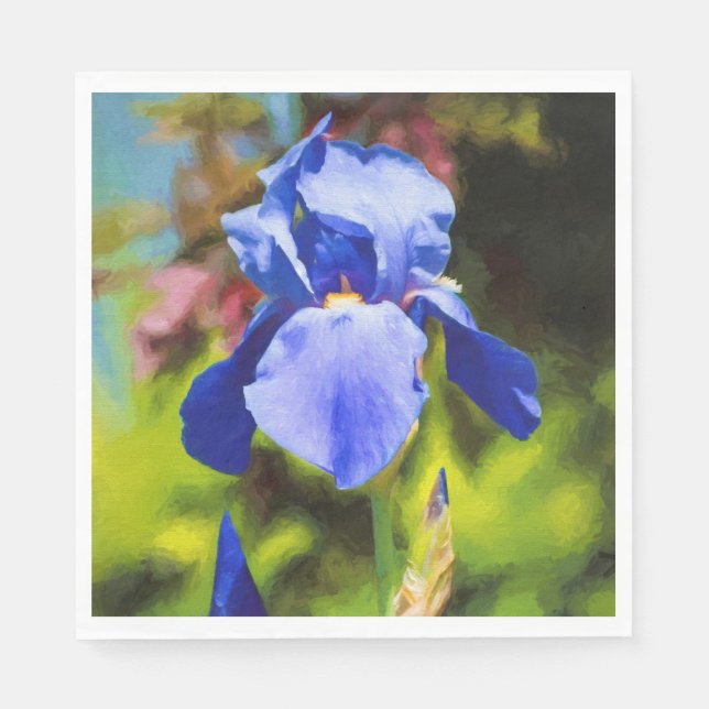 Blue Iris Napkin (Front)