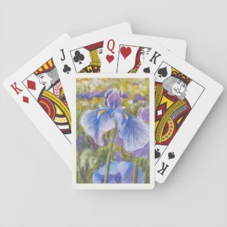 Blue Iris Playing Cards