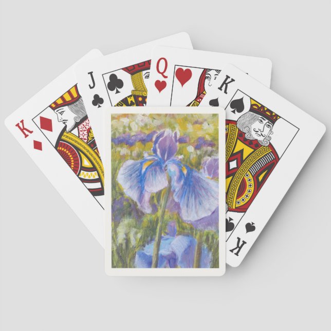 Blue Iris Playing Cards (Back)