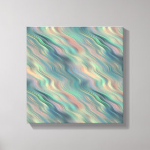 Blue Iris Wavy Texture Canvas Print