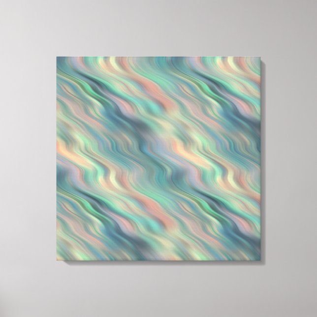 Blue Iris Wavy Texture Canvas Print (Front)