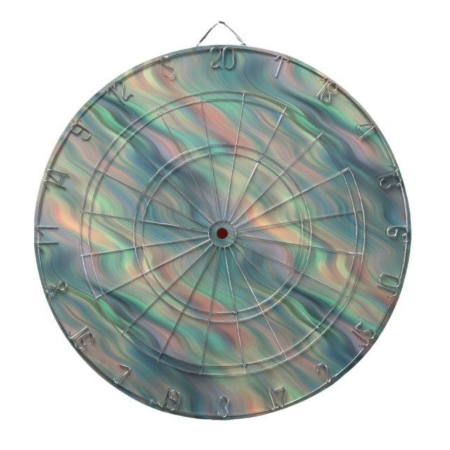 Blue Iris Wavy Texture Dartboard (Front)