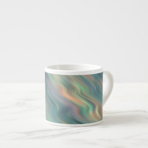 Blue Iris Wavy Texture Espresso Cup
