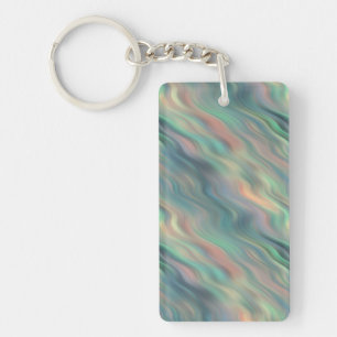 Blue Iris Wavy Texture Keychain