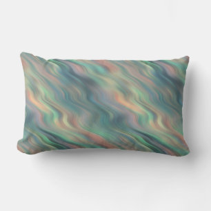 Blue Iris Wavy Texture Lumbar Pillow