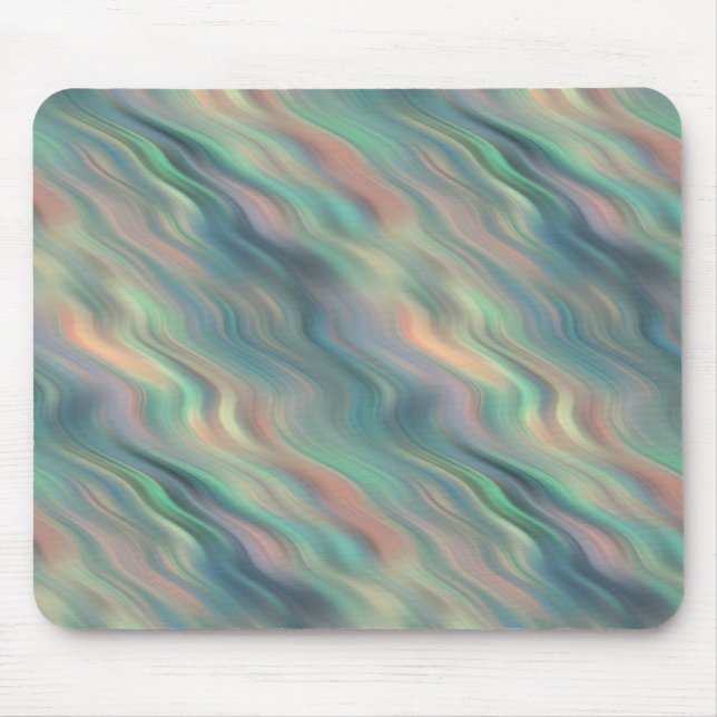 Blue Iris Wavy Texture Mouse Pad (Front)
