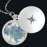 Blue Irises by Vincent Van Gogh Fine Art Locket Necklace<br><div class="desc">Beautiful fine art painting of blue irises by Vincent Van Gogh. Visit our store to find more beautiful Van Gogh paintings.</div>