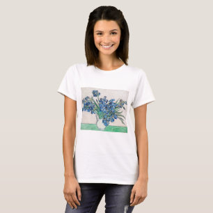 Blue Irises by Vincent Van Gogh Fine Art T-Shirt