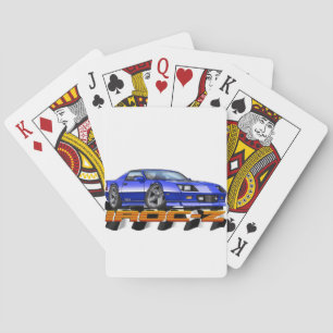 Blue IROC Z Playing Cards