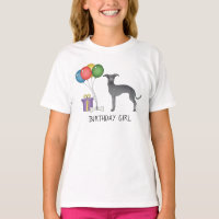 Blue Italian Greyhound Cute Dog - Birthday Girl