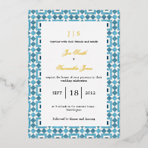 Blue Italian tile Mediterranean