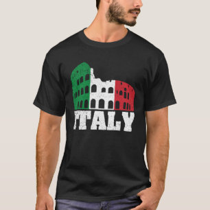 Blue Italy Flag Italian Girl Italia Rome 6 T-Shirt