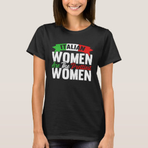 Blue Italy Flag Italian Girl Italia Rome T-Shirt