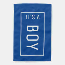 BLUE IT'S A BOY GENDER REVEAL FLAG