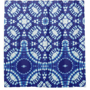 Blue Japanese Traditional Tie Dye Pattern
