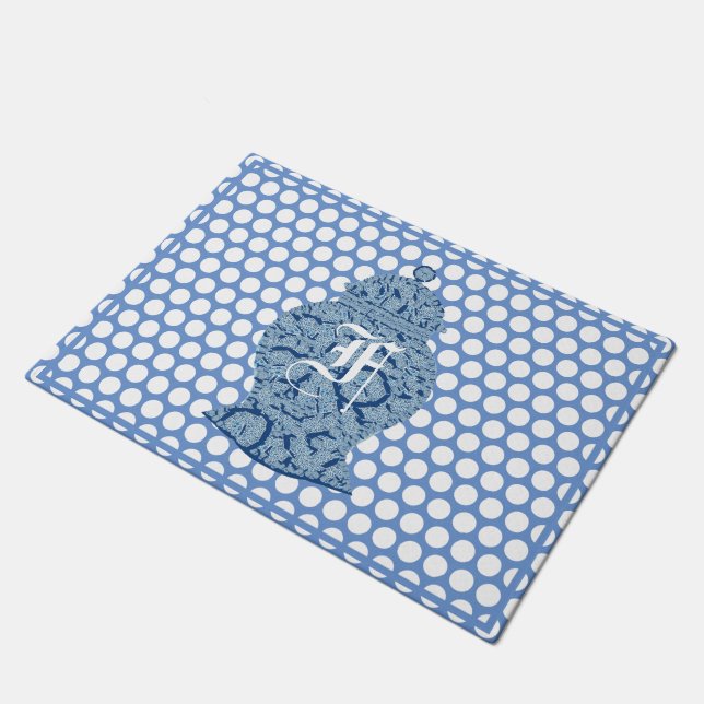 Blue Jar Ginger Jars Mosaic  Doormat (Angled)