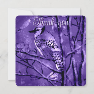 Blue Jay Bird Pink Abstract Art Personalized