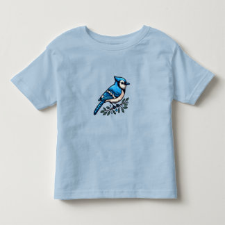 Blue Jay bird Toddler Fine Jersey T-Shirt