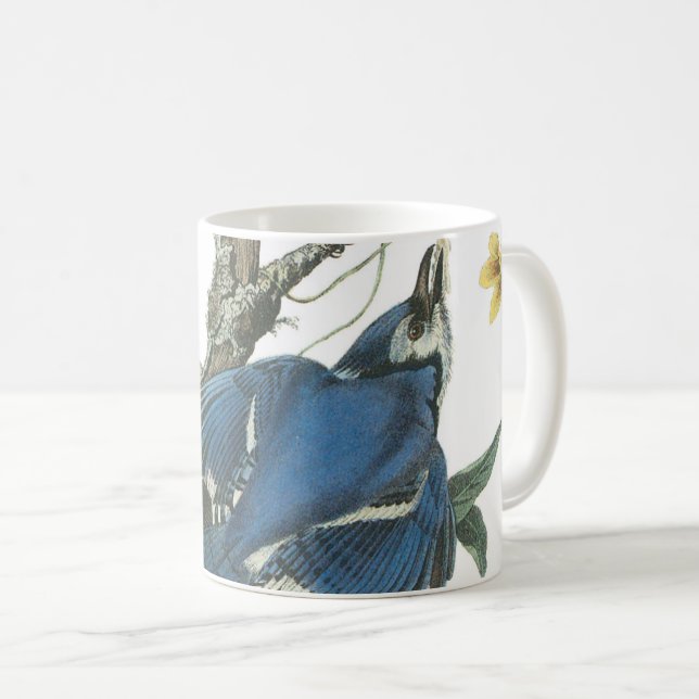 Blue Jay by Audubon Coffee Mug (Front Right)