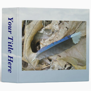 Blue Jay Feather Coordinating Items Binder