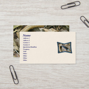 Blue Jay Feather Coordinating Items Business Card