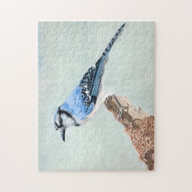 Blue Jay Jigsaw Puzzle (Vertical)