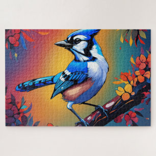 Blue Jay Jigsaw Puzzle