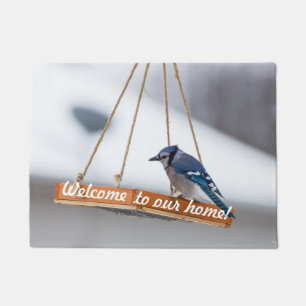 Blue Jay Lunch Welcome Doormat