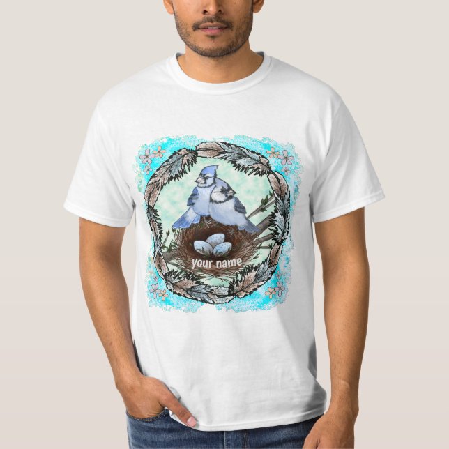 Blue Jay Nest  T-Shirt (Front)
