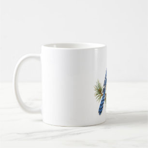 Blue Jay on a Pine Branch Coffee Mug