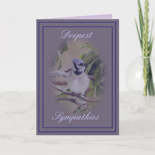 Blue Jay on  lavendar- customize any occasion Card
